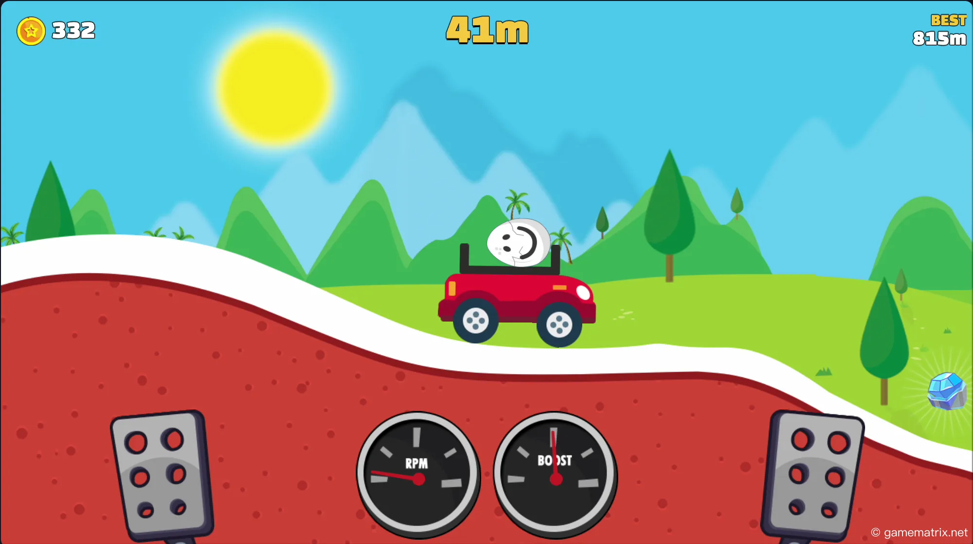 Eggy Car freeze diamond power-up making egg temporarily unbreakable